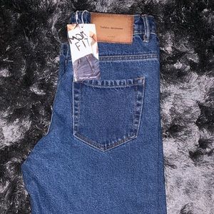 ZARA Blue Fit Mom Jeans